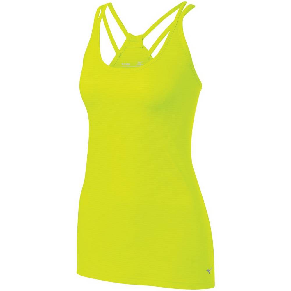 Camiseta De Tirantes Mizuno Lyra Mujer Amarillo Outlet IAVC-74015